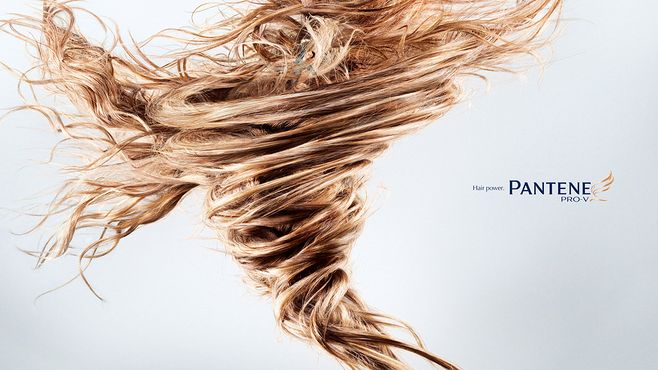PANTENE潘婷2010最新洗发水创意头发龙卷风广告封面大图